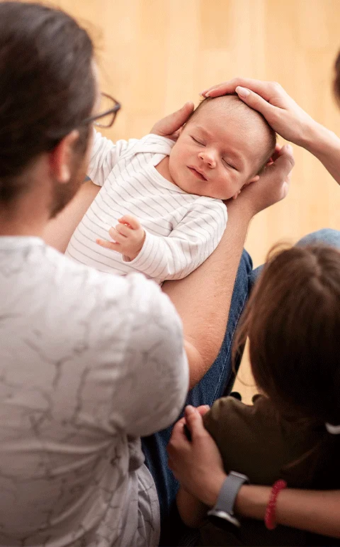 Christening venue near London with a beautifully arranged hall.