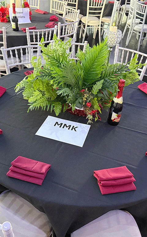 Venue for funeral wake near London with a calm, respectful setup.